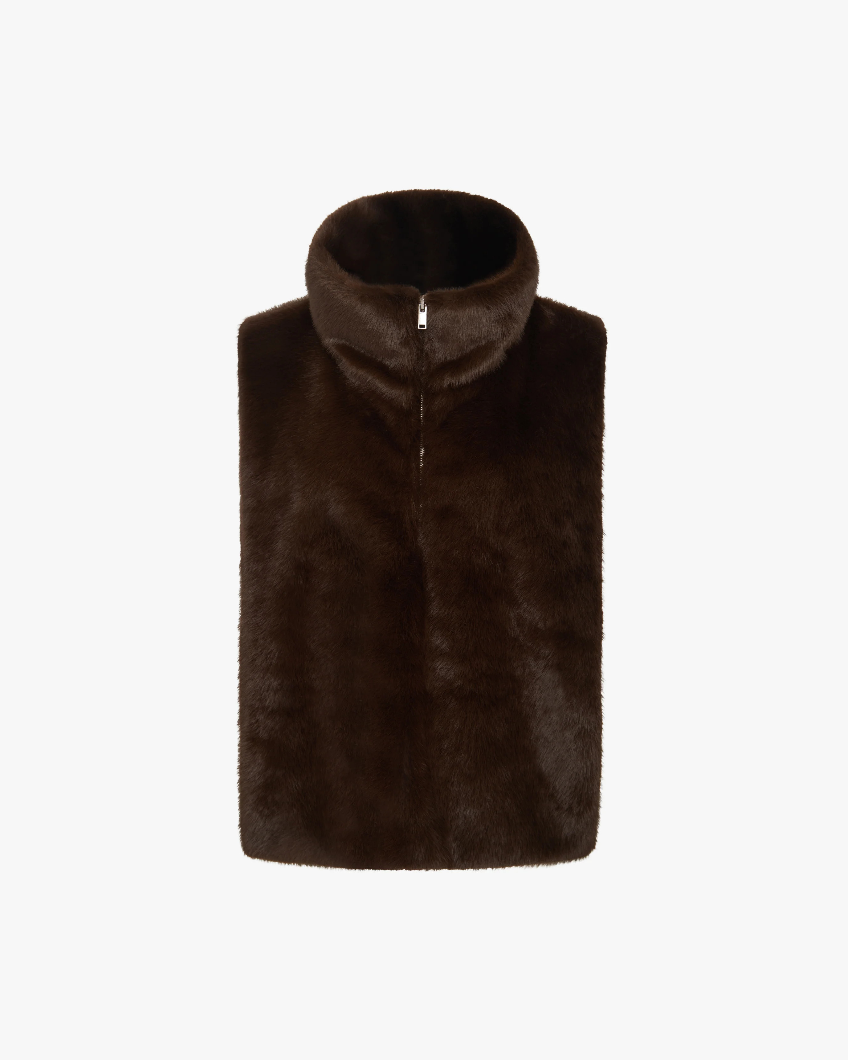 Faux Fur Mockneck Vest | We Wore What