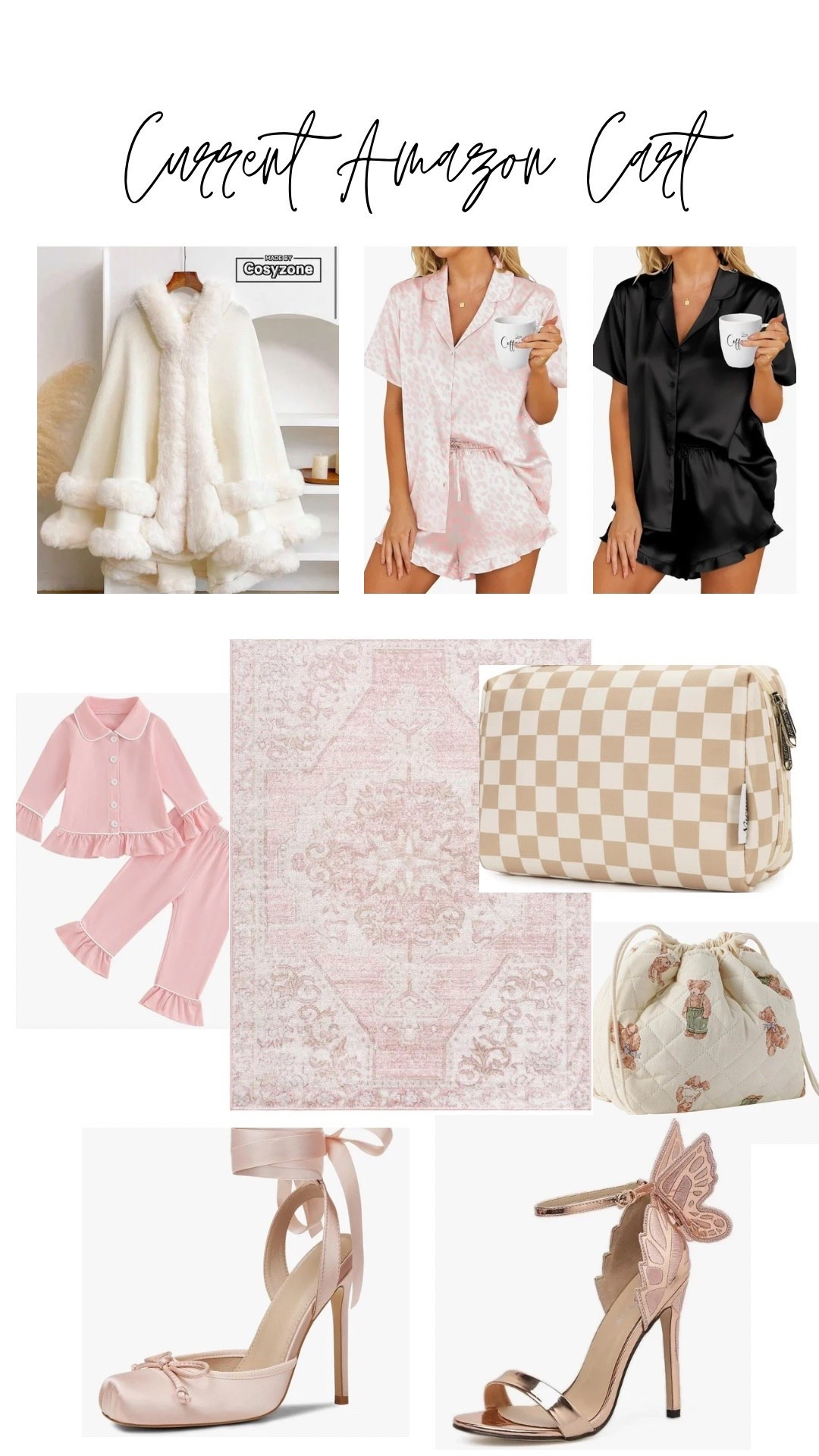 Amazon cart! This fur shawl tho!!! I will be prancing around in it all winter! This rug is cute and affordable, perfect for my daughter’s bedroom  

#LTKKids #LTKValentine #LTKSeasonal