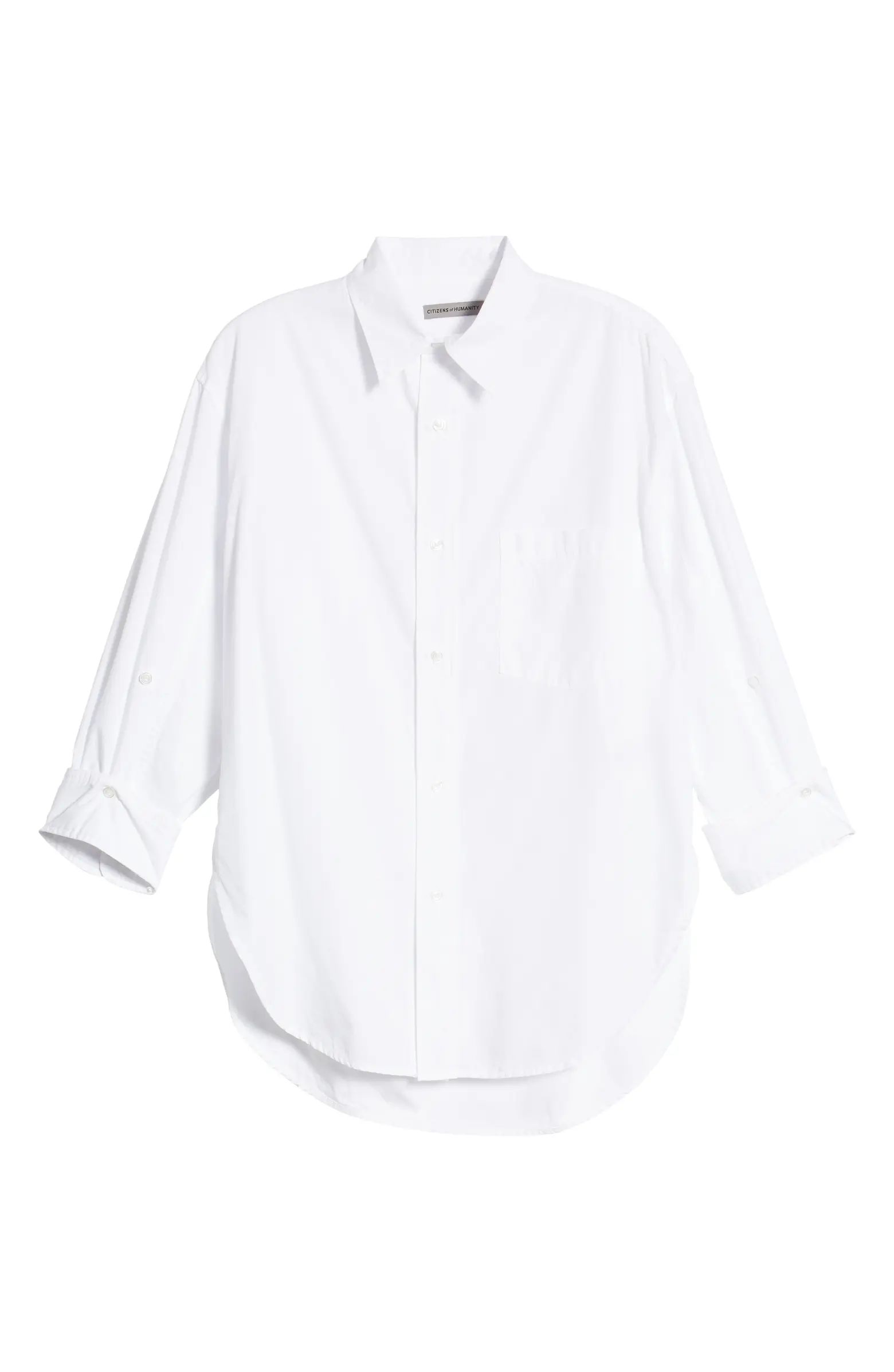 Citizens of Humanity Kayla White Cotton Shirt | Nordstrom | Nordstrom