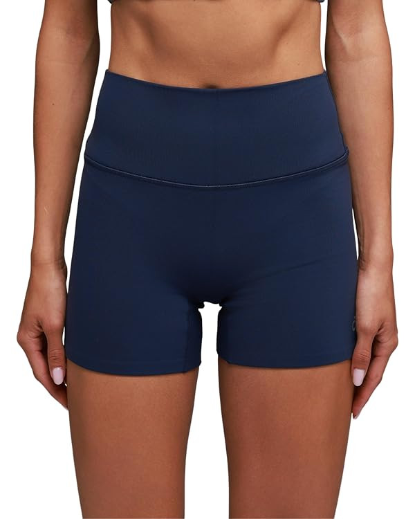 No Front Seam High Waisted Biker Shorts for Women - 3''/4'' Double Lined Yoga Shorts Medium Compr... | Amazon (US)