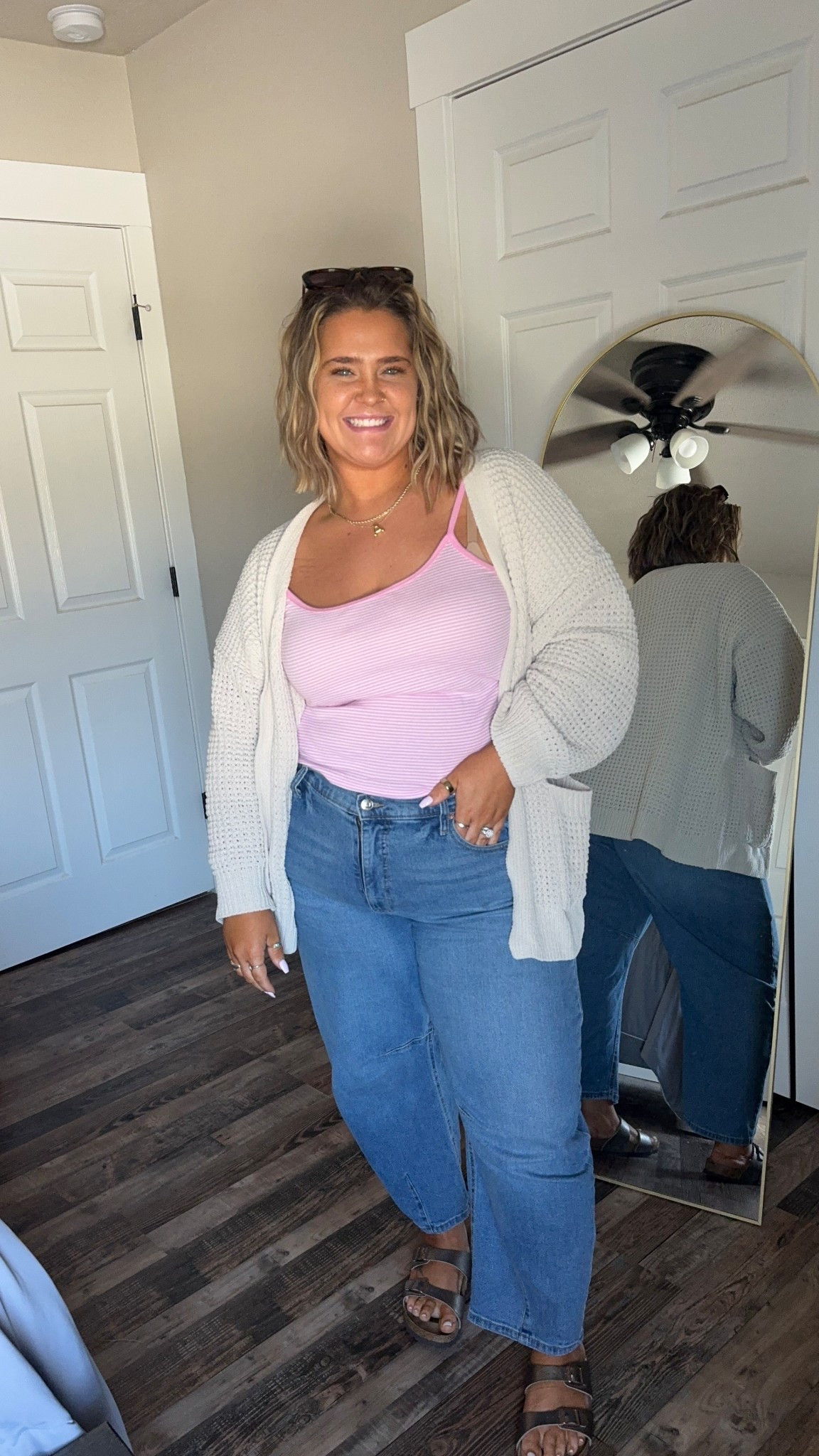 Such a cute spring transitional outfit!! How cute is this?! 

#LTKmomlife #LTKPlusSize #LTKMidsize