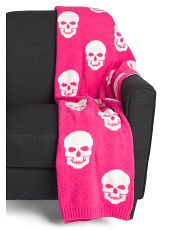 50x70 Feather Knit Skulls Throw | Pillows & Decor | Marshalls | Marshalls