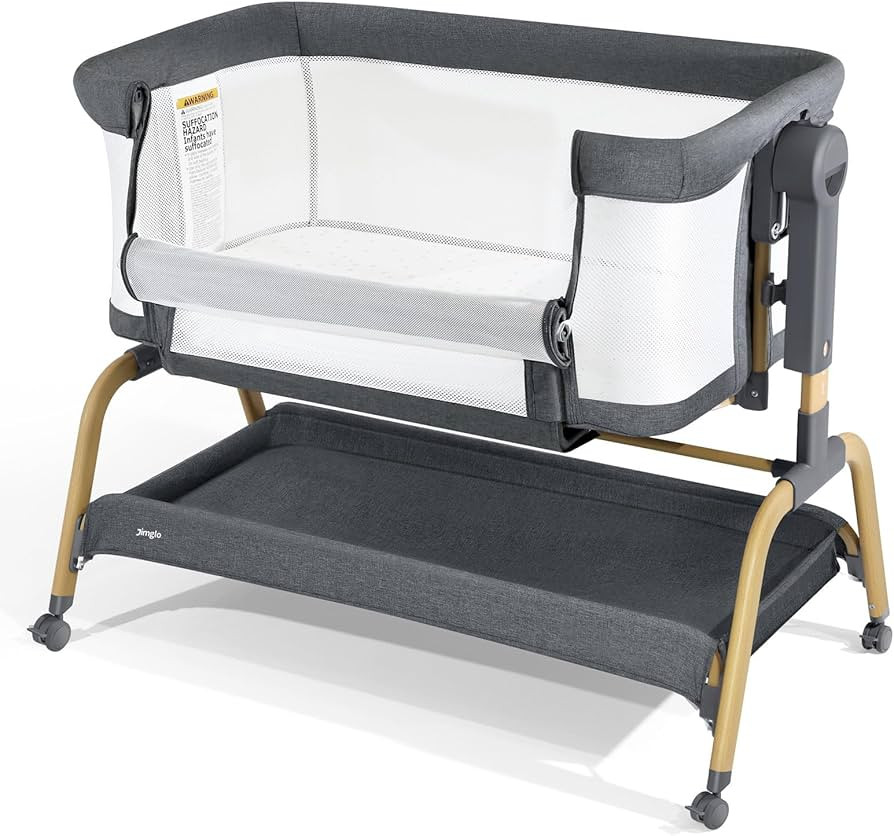 3 in 1 Baby Bassinet, Bedside Bassinet for Baby, Rocking Bassinet with Comfy Mattress and Wheels,... | Amazon (US)