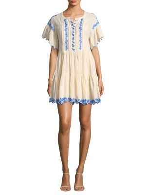 Free People - Santiago Embroidered Mini Dress | Lord & Taylor