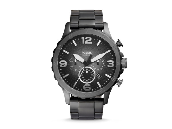 Fossil Men's Nate Stainless Steel Quartz Chronograph Watch | Amazon (US)