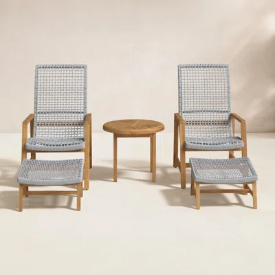 Demetri 5 Piece Teak Seating Group | Wayfair North America
