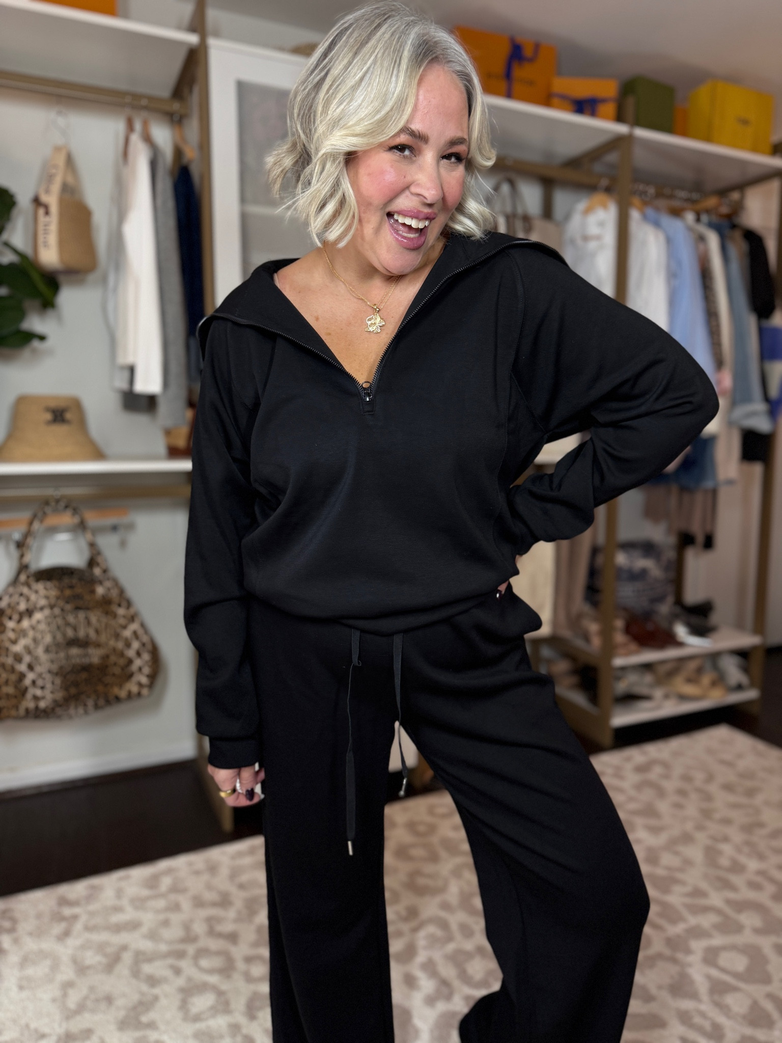 Find me in this on Thanksgiving! Comfy and cute and room to eat all the turkey!  Amazing for travel too! I’m in the large.

#LTKTravel #LTKFindsUnder50 #LTKOver40