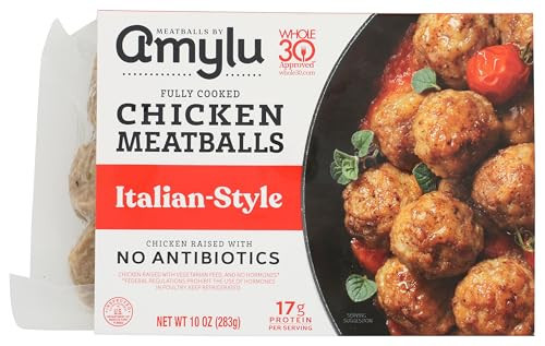 AmyLu Italian Style Chicken Meatballs, 10 OZ | Amazon (US)