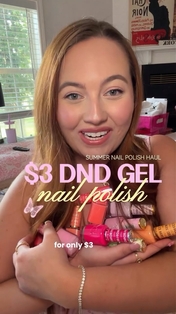 DND Gel nail polish haul to refresh my nail polish for summer 💅🏻☀️ Let me know what other DND nail polish colors I should add to my collection! 💕 #dndgel #nailpolish #summernails #nailinspo #pinknails

#LTKBeauty #LTKselfcare #LTKSaleAlert