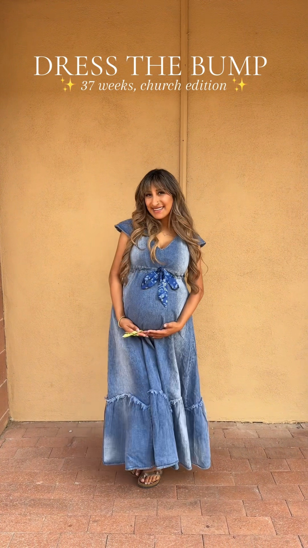 Church outfit at 37 weeks pregnant. Dress is from @PinkBlushmaternity and I absolutely love it! It's so comfy and IT HAS POCKETS!! I did get my regular size so that I can wear it after baby is born so a size small. It feels fine and true to size and is not tight at all around my belly. 🤰🏽💙✨
 #prettyinpinkblush #pinkblushmaternity #pbambassador
#ad #sponsored #gifted

#LTKBump #LTKBaby #LTKKids