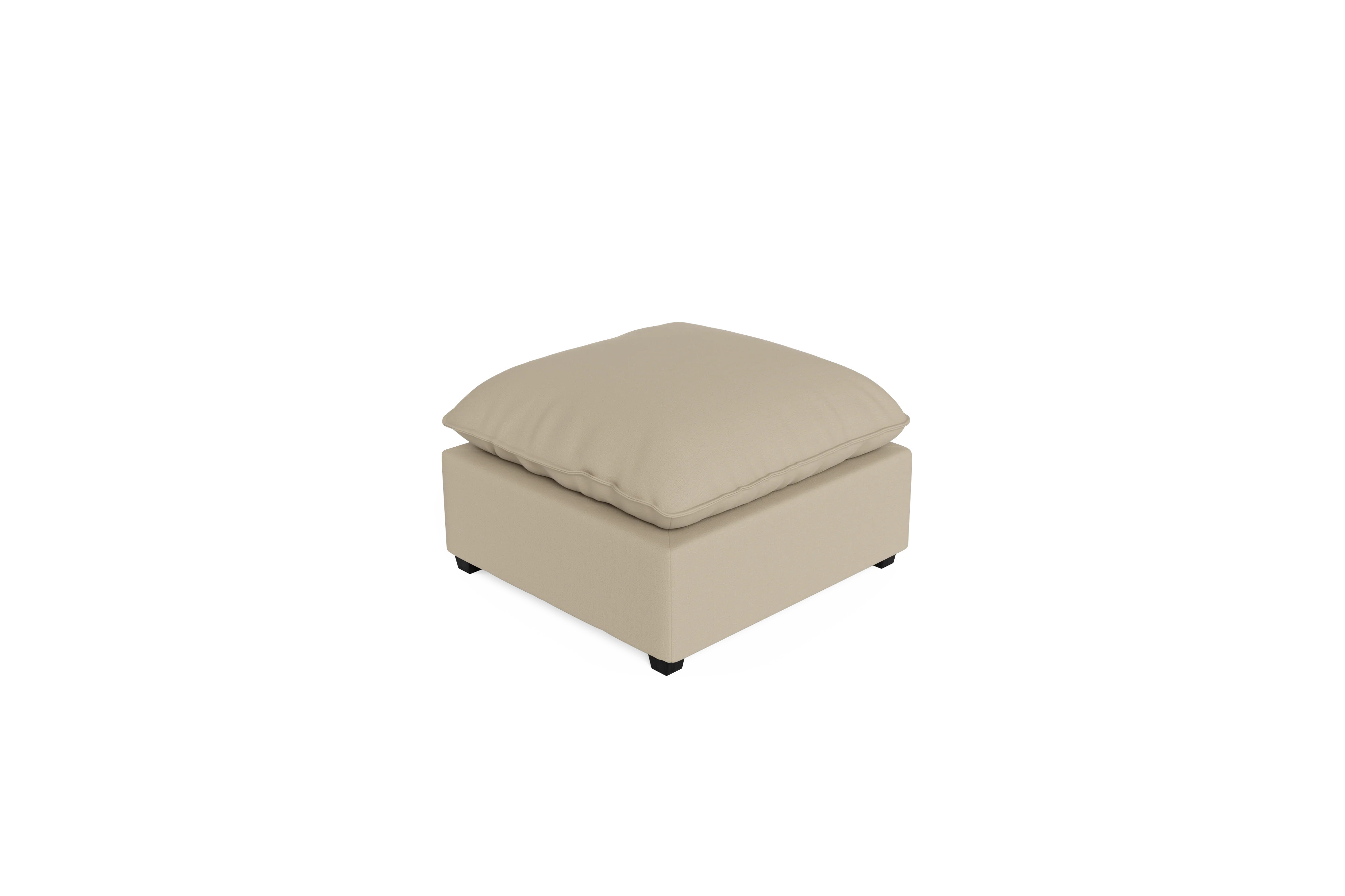 Kova Pillow Cushion Ottoman - Birch Performance Brushed Canvas | Albany Park
