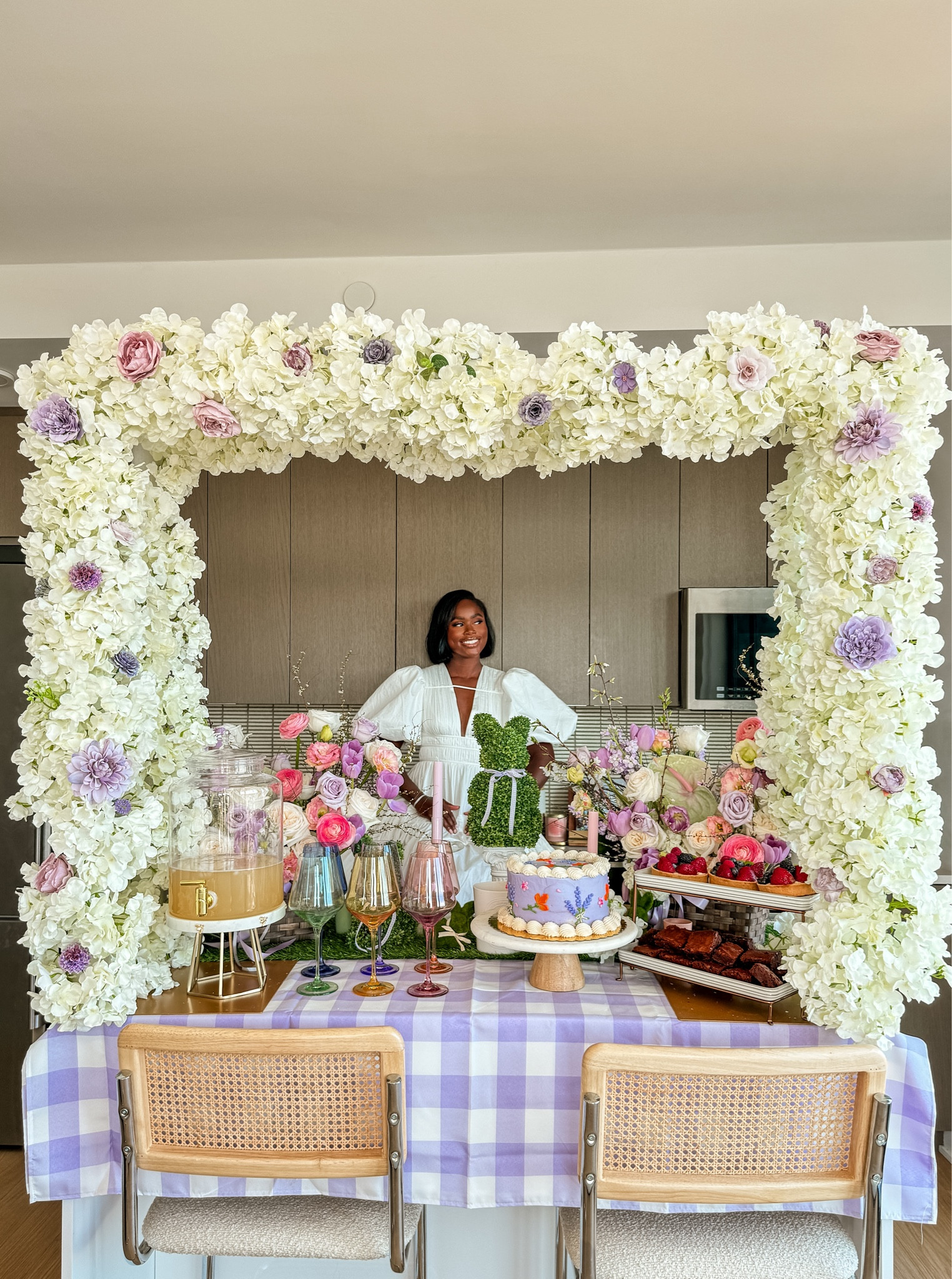 Hosted my family for Easter celebrations! #easter #eastertablescape 