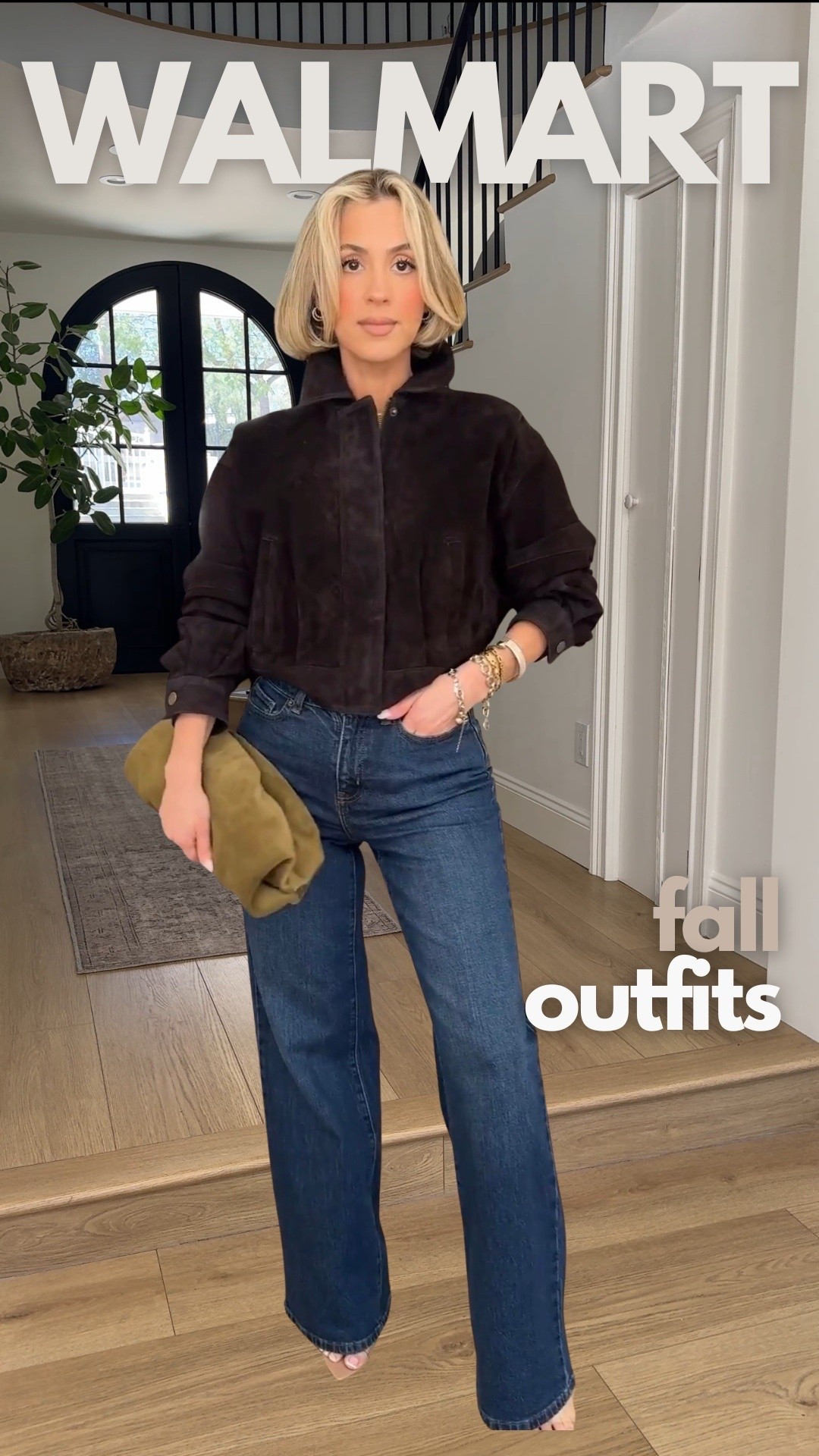 OMG these @walmart fall new arrivals & outfits are SO GOOD 😭💫🙌🏼

Size 2 in jeans + skirt 
XS in tops 
SM in jackets

#LTKootd #LTKU #LTKPetite