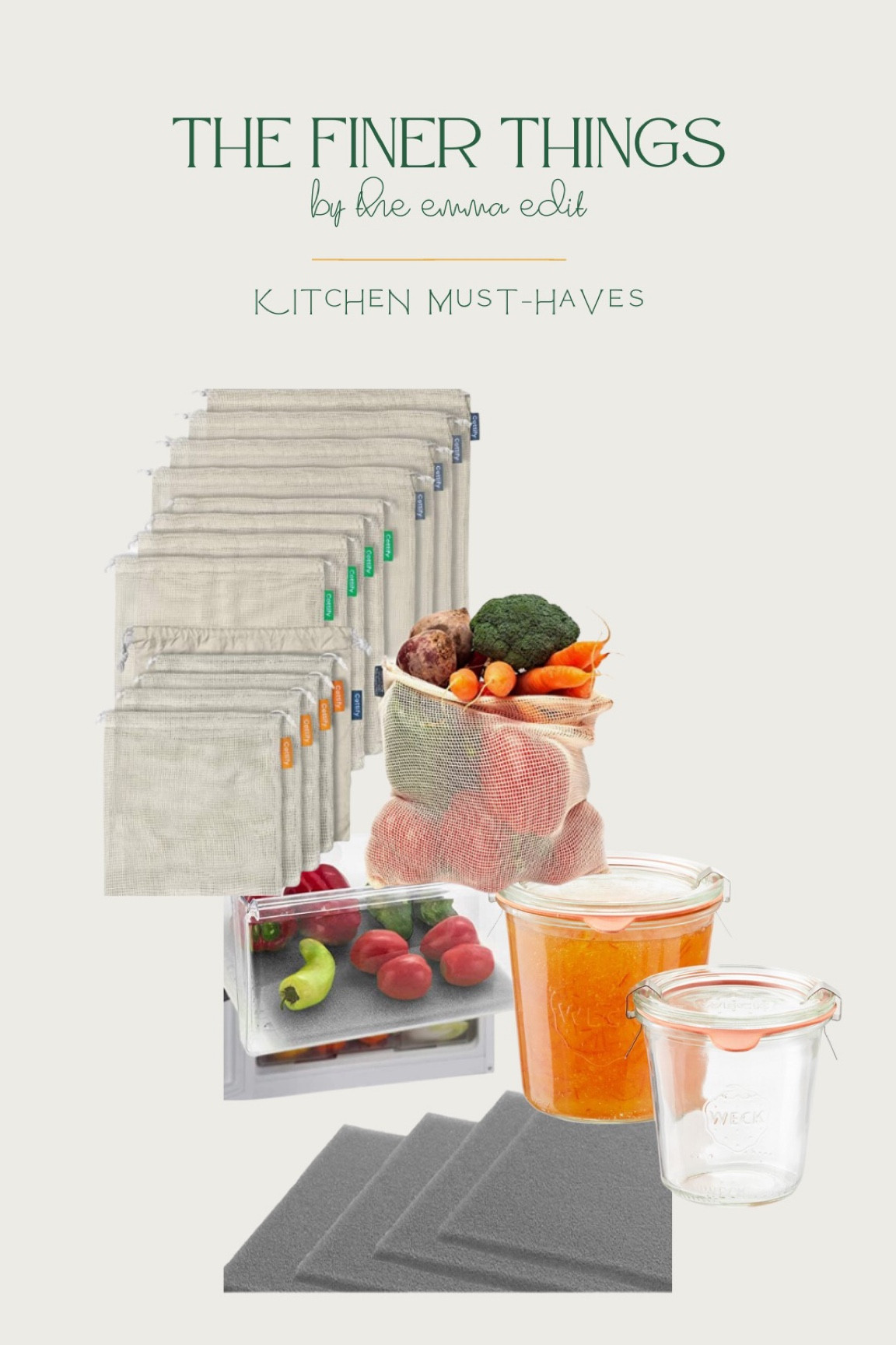 •Kitchen Must-Haves•
The best eco-friendly drinking glasses for juices, smoothies, canning and storing! And the greatest produce bags and fridge liners to keep your food fresh.

#LTKhome