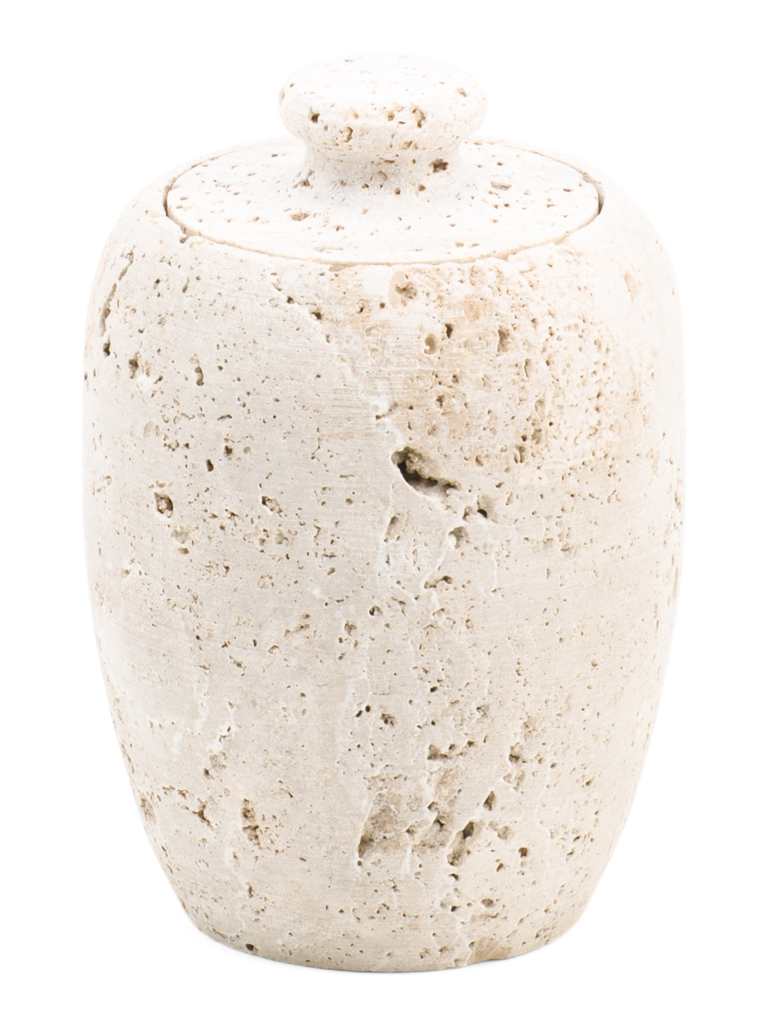 Travertine Cotton Jar With Lid | Home Essentials | Marshalls | Marshalls