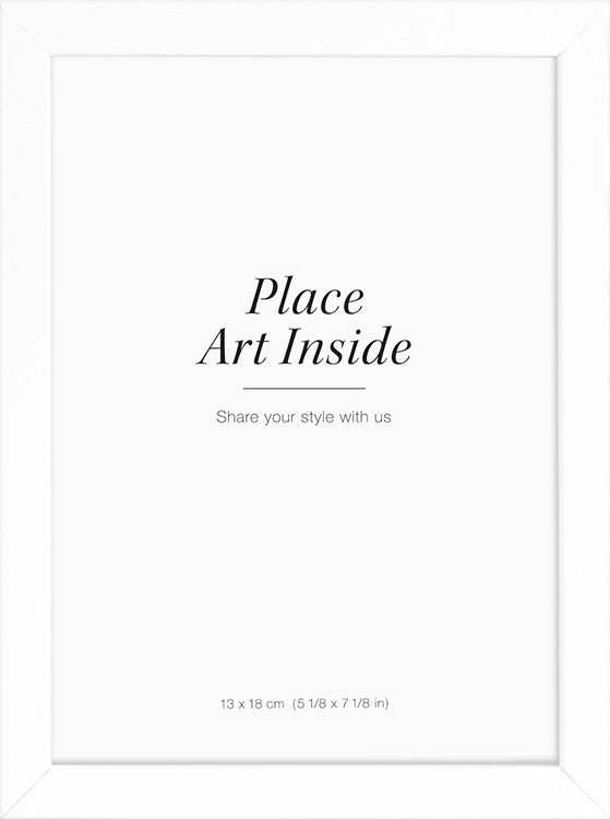 White picture frame, 5" x 7" in | Desenio
