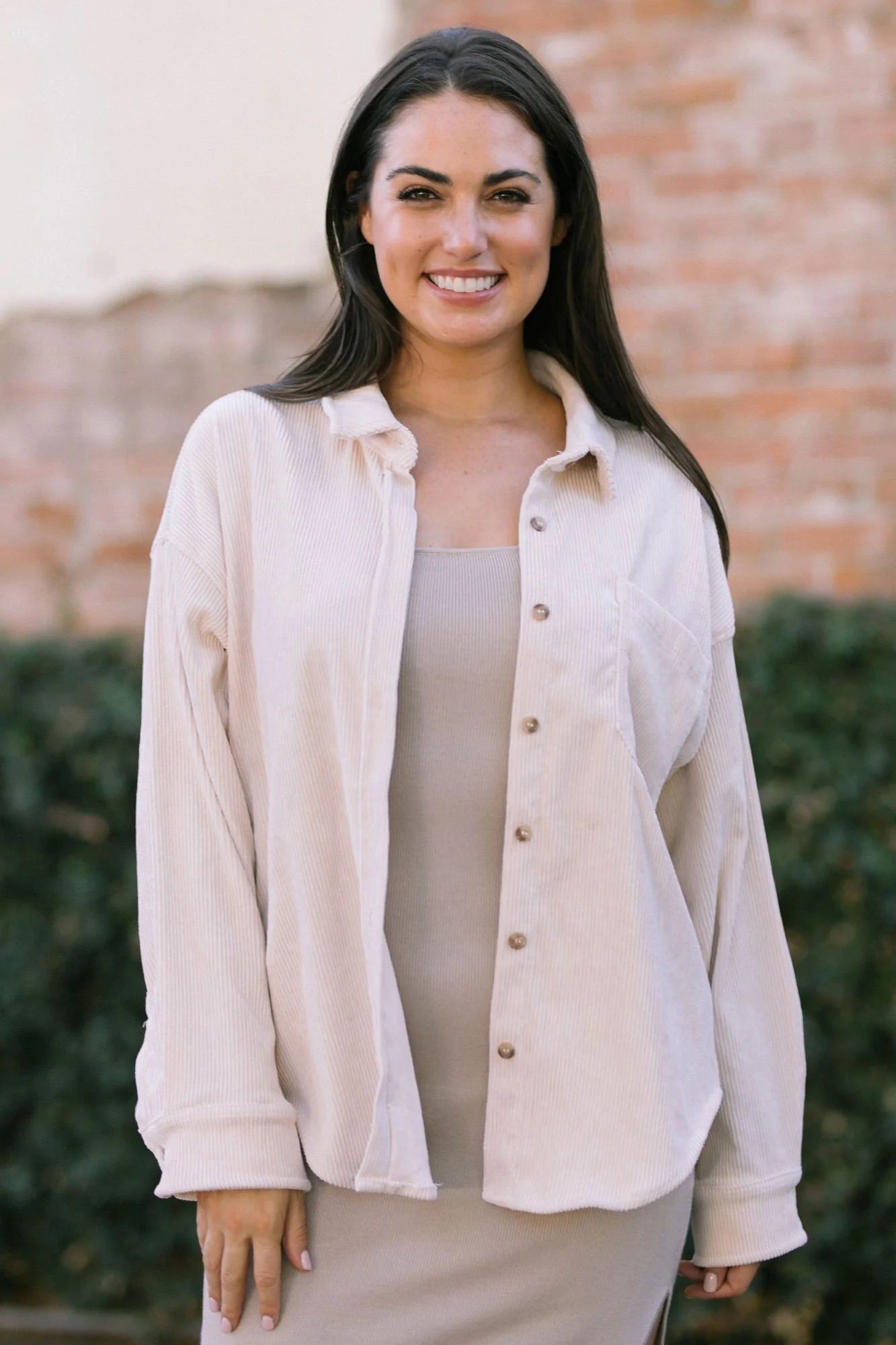 Taylor Corduroy Buttoned Shirt | Morning Lavender