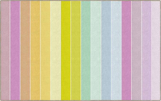 Flagship Carpets Emotional Roller Coaster Candy Stripes Educational Area Rug for Kids Room, Child... | Amazon (US)