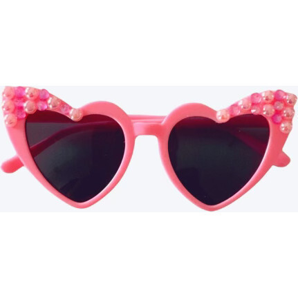 Pinky Gems Anna Heart Sunnies, Pink | Maisonette