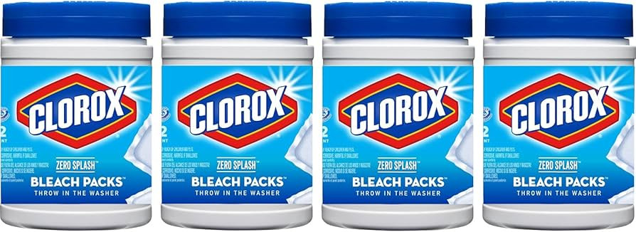 Clorox Bleach Packs, Bleach Laundry Pods, Zero Splash Bleach Pods, Bleach Tablets, 12 Count (Pack... | Amazon (US)