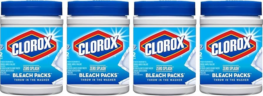 Clorox Bleach Packs, Bleach Laundry Pods, Zero Splash Bleach Pods, Bleach Tablets, 12 Count (Pack... | Amazon (US)