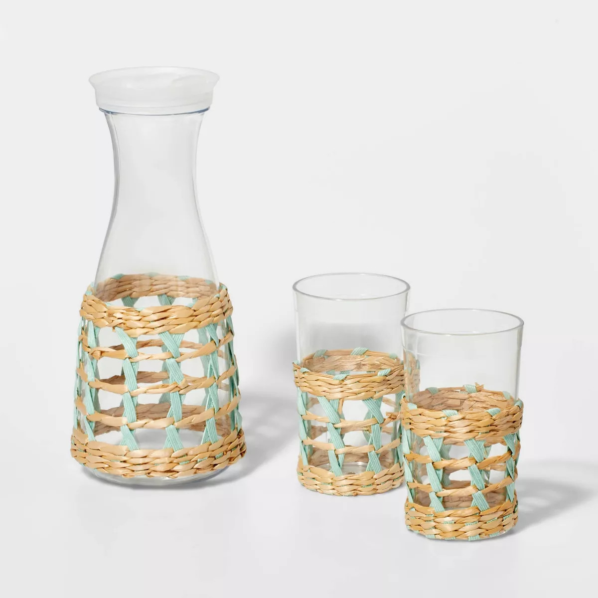 2 Cups Woven Pitcher Set - Sun Squad™ | Target
