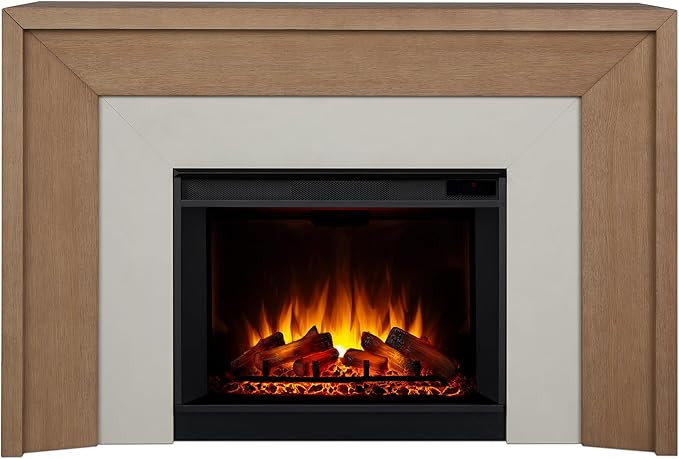 Real Flame Brooks 64” Grand Electric Fireplace with Mantel for Living Room or Bedroom, Replacea... | Amazon (US)