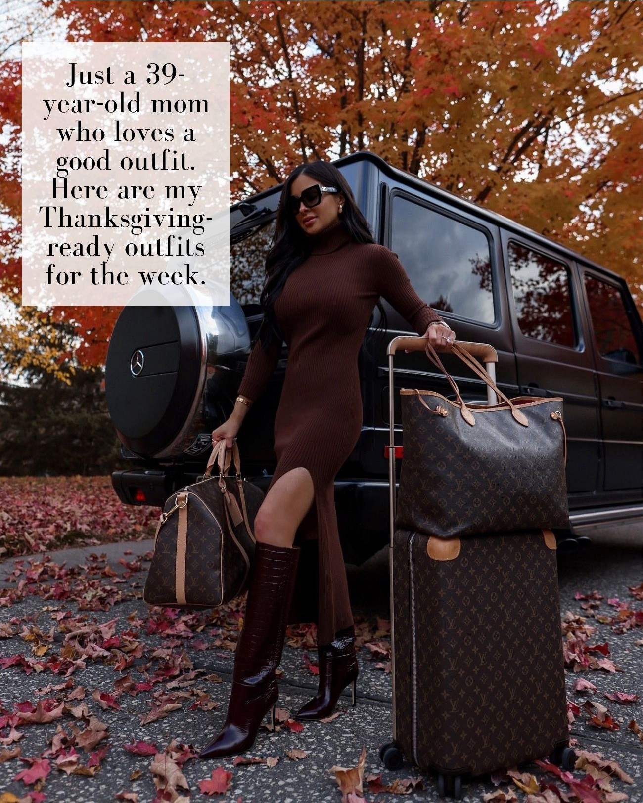 Thanksgiving outfit ideas
Brown sweater dress, camel coat, suede boots, holiday outfits, casual outfits and sweaters under $100 

#LTKFindsUnder100 #LTKHoliday #LTKStyleTip