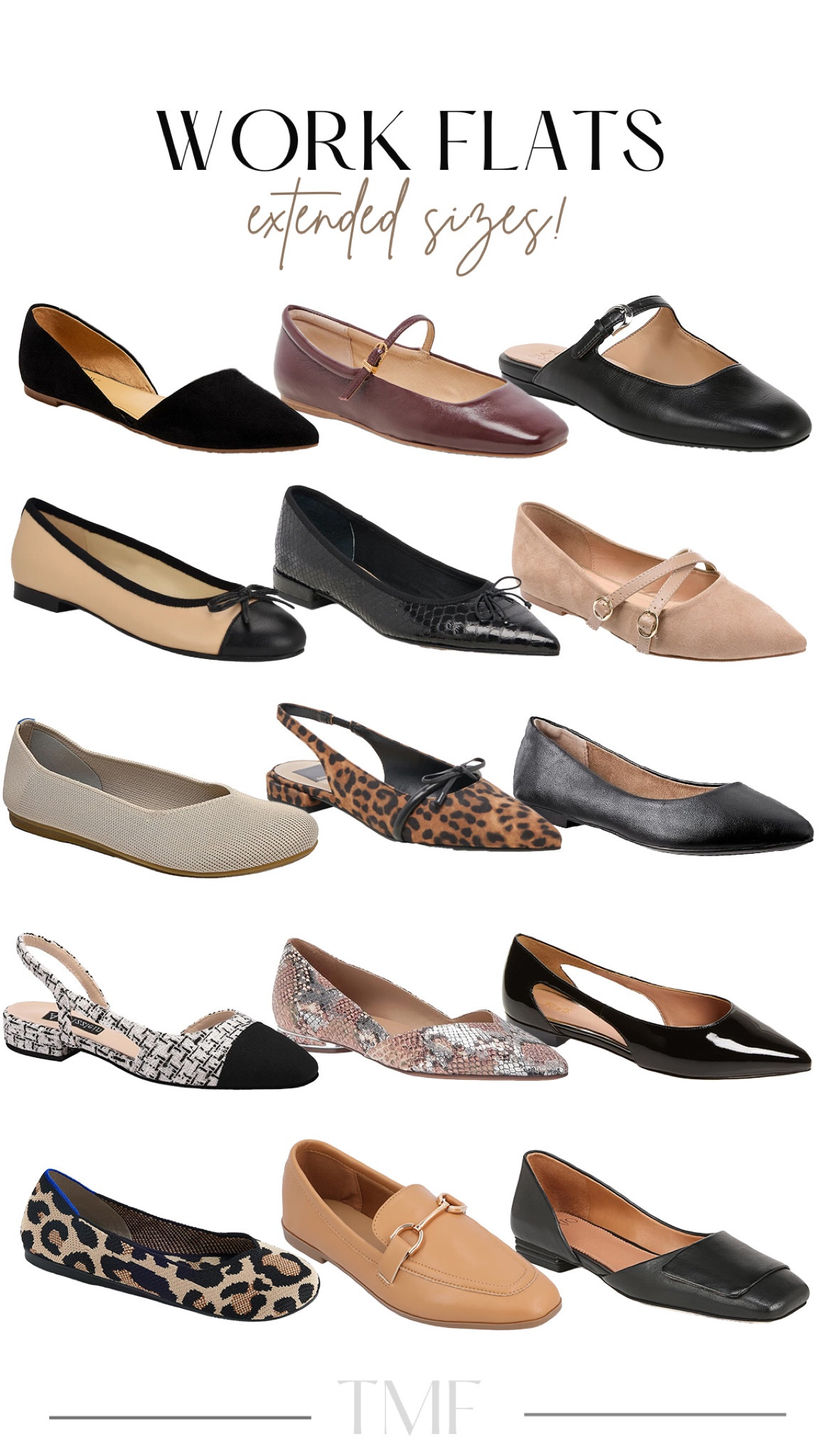 The cutest work flats! All come in sizes 12-13!

#workflats

Work flats. Workwear shoes. Tall women work shoes. Size 13 women flats. Size 12 women flats. Chic fall shoes for work  

#LTKWorkwear #LTKSeasonal #LTKShoeCrush