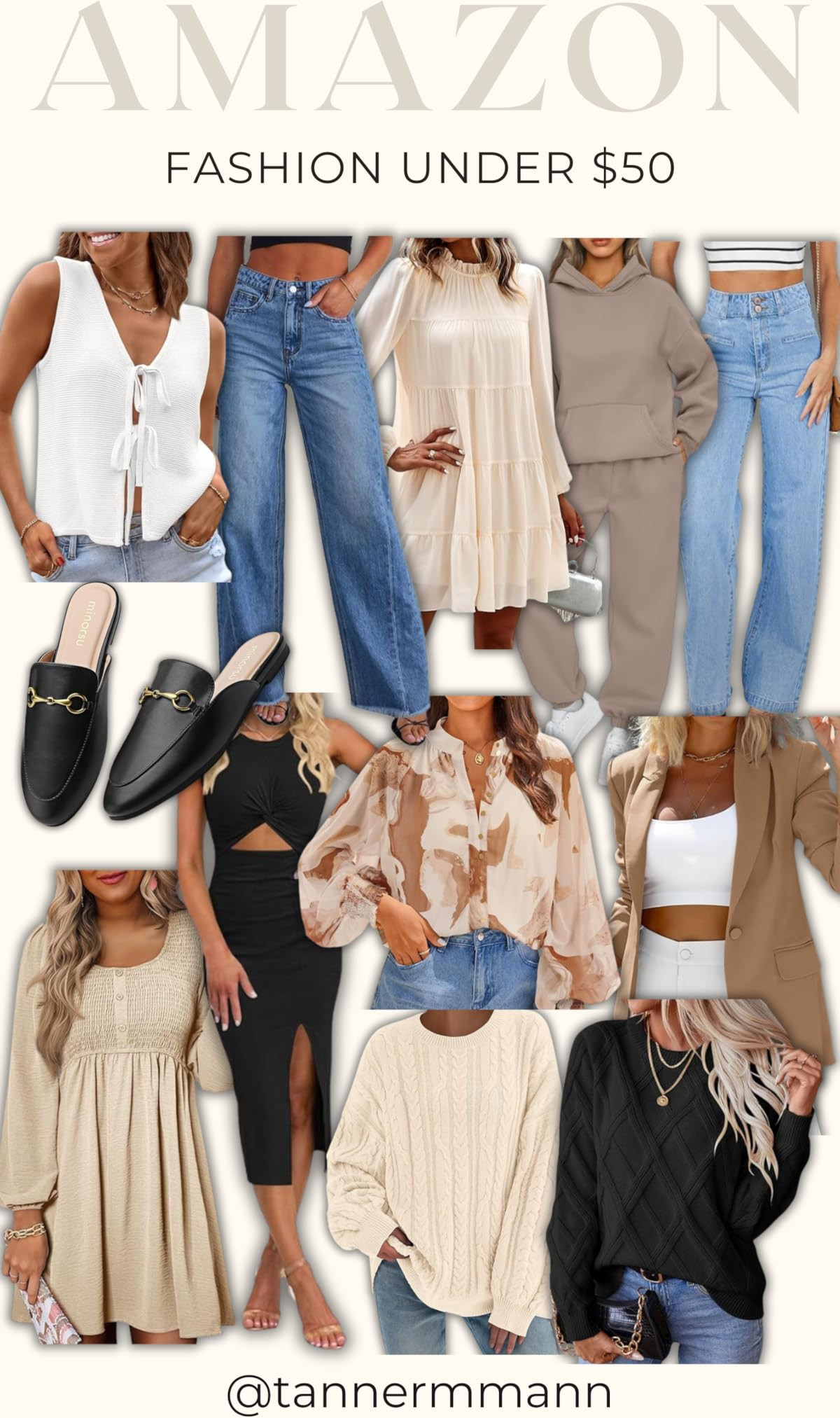 Minorsu Women's Black Animal Print Buckle Mules - Memory Foam Insole - Low Heel - Casual Mule Shoes | Amazon (US)