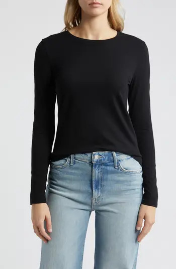 Caslon® Crewneck Long Sleeve T-Shirt | Nordstrom | Nordstrom