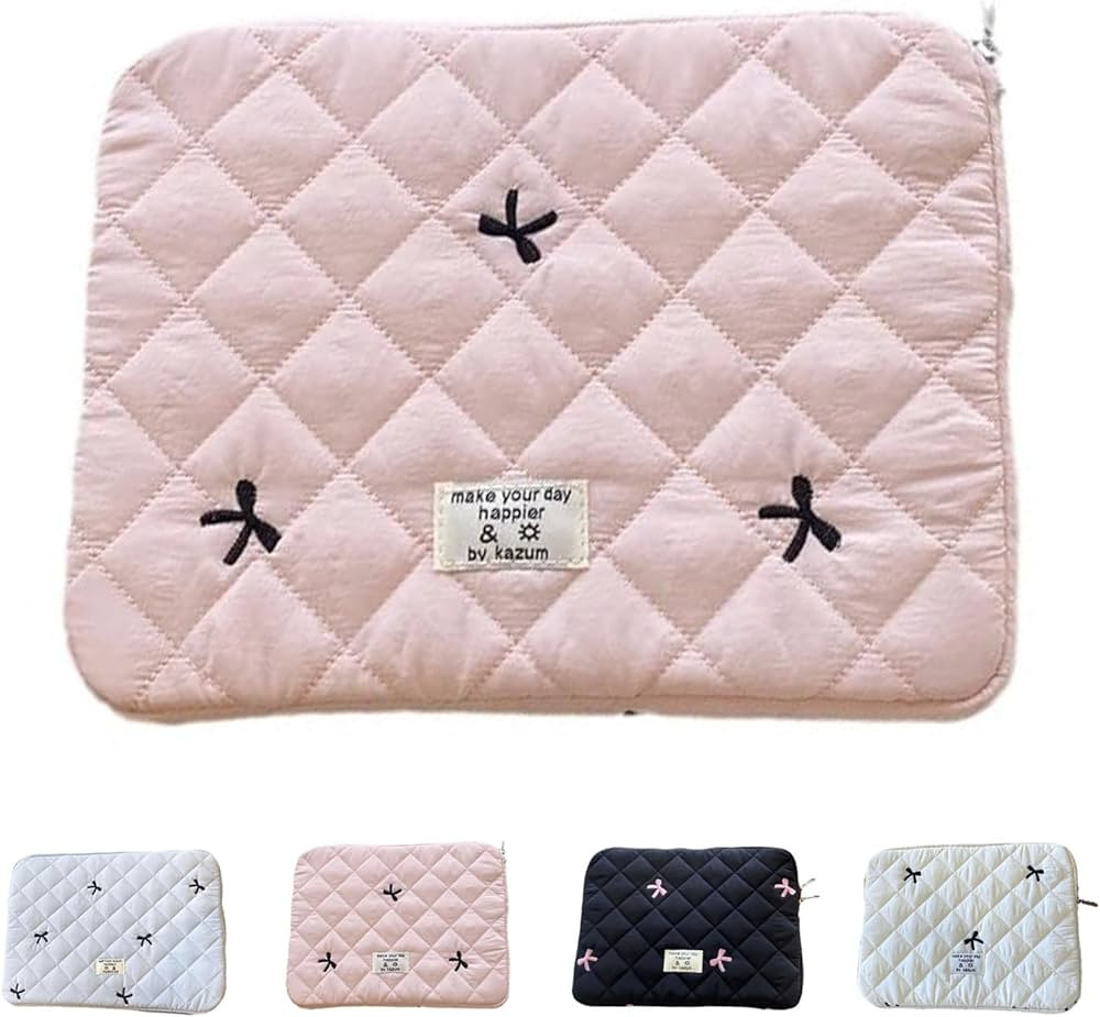Bow Laptop Case, Cute and Stylish Laptop Sleeve for Women with Bow Detail, Kawaii Computer Protec... | Amazon (US)