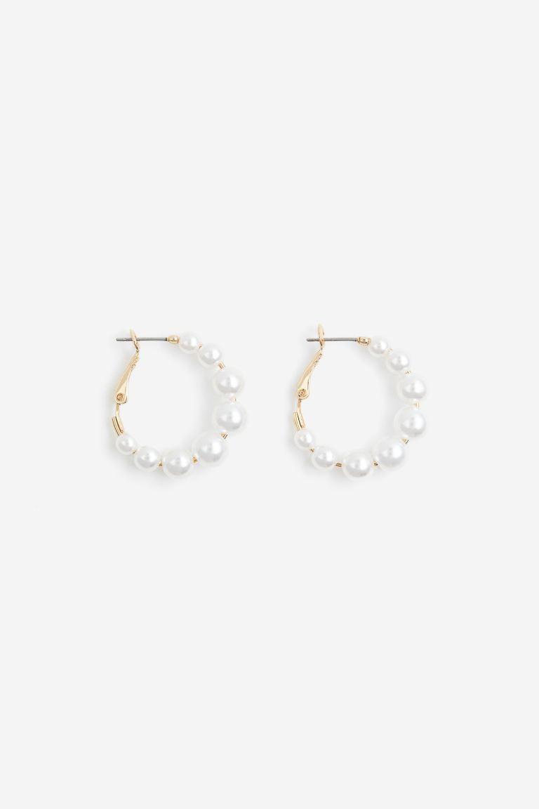 Beaded Hoop Earrings | H&M (US + CA)