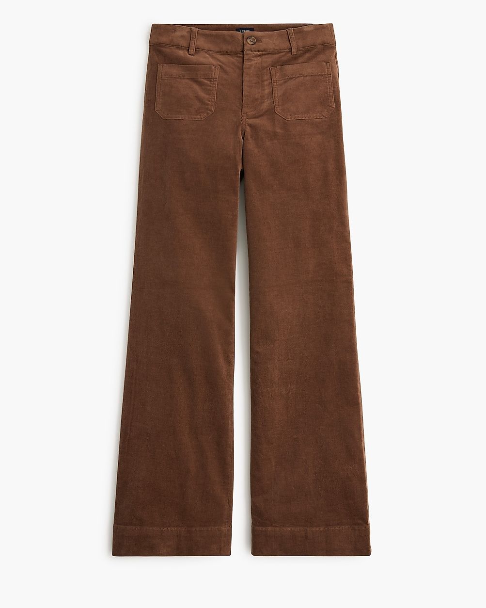 Lizzie corduroy high-rise wide-leg patch-pocket pant | J.Crew Factory