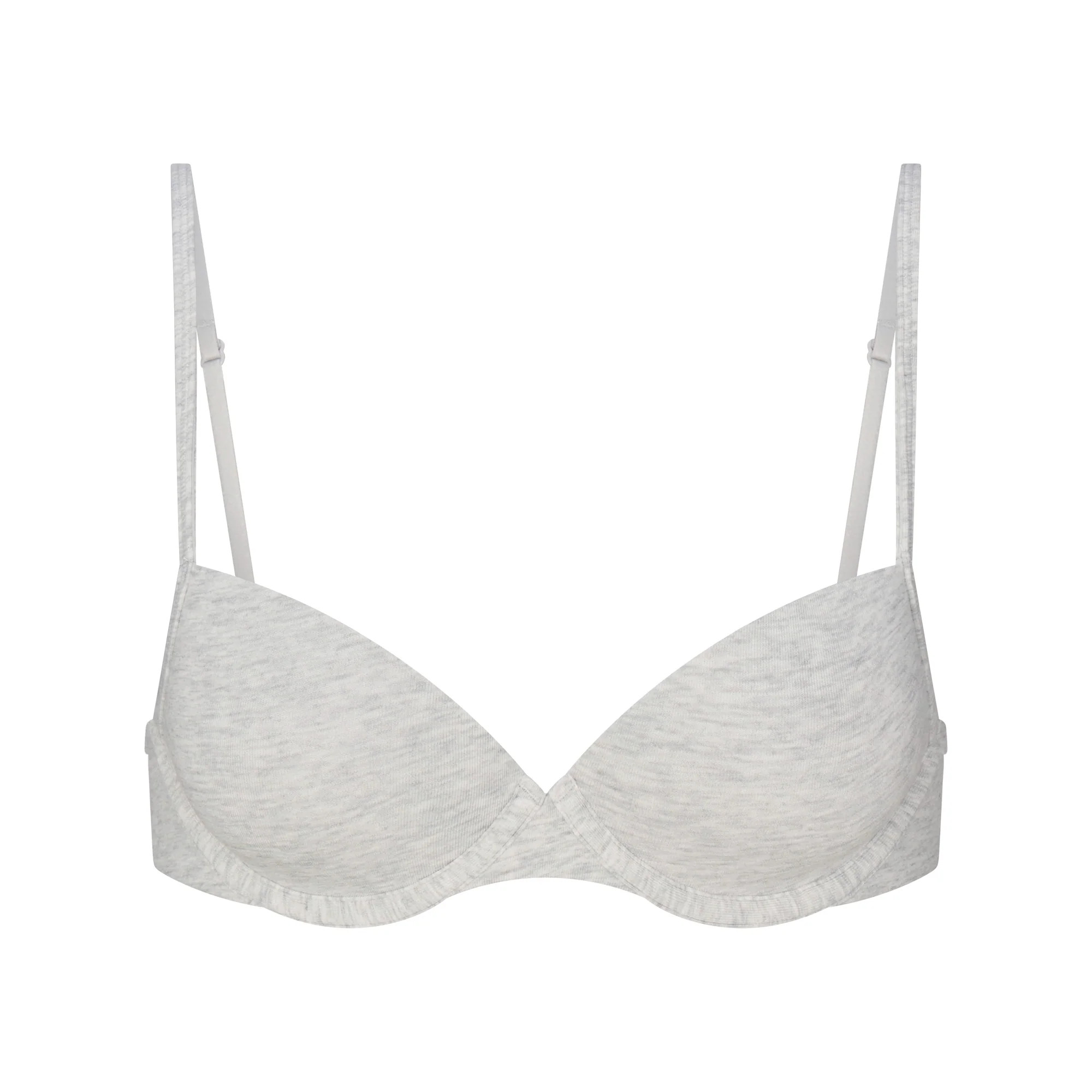 EVERYDAY COTTON T-SHIRT BRA | LIGHT HEATHER GREY | SKIMS | SKIMS (US)