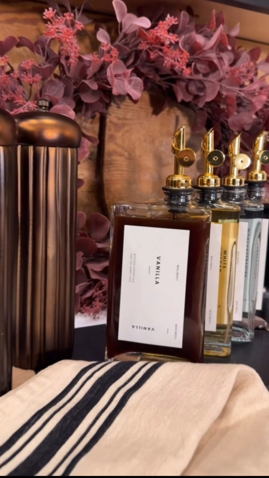 Where are all my coffee lovers?! This has to be the most stunning way to display your flavored syrups! 

Coffee bar. Syrups. Home decor. Gold accents. Kitchen storage. Coffee lover. Organization. Affordable kitchen finds  

#LTKHome #LTKFindsUnder100 #LTKSeasonal