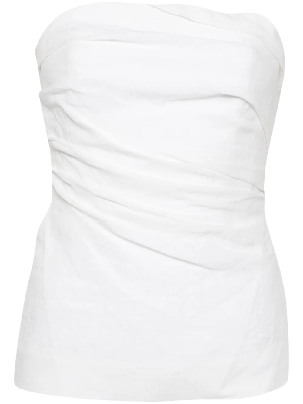 Izel linen bandeau top | Farfetch Global