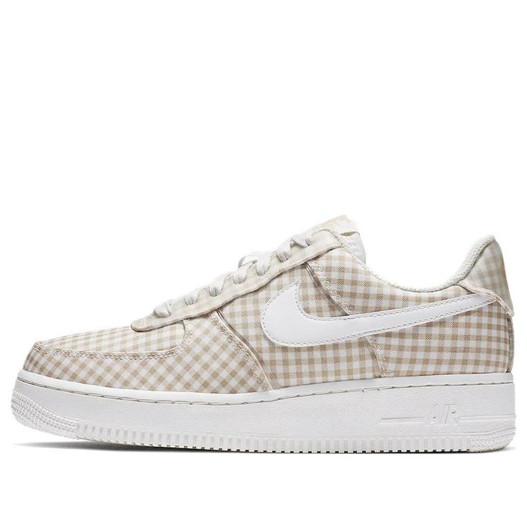 (WMNS) Nike Air Force 1 Low QS 'Gingham Pack - Beige' | KICKS CREW
