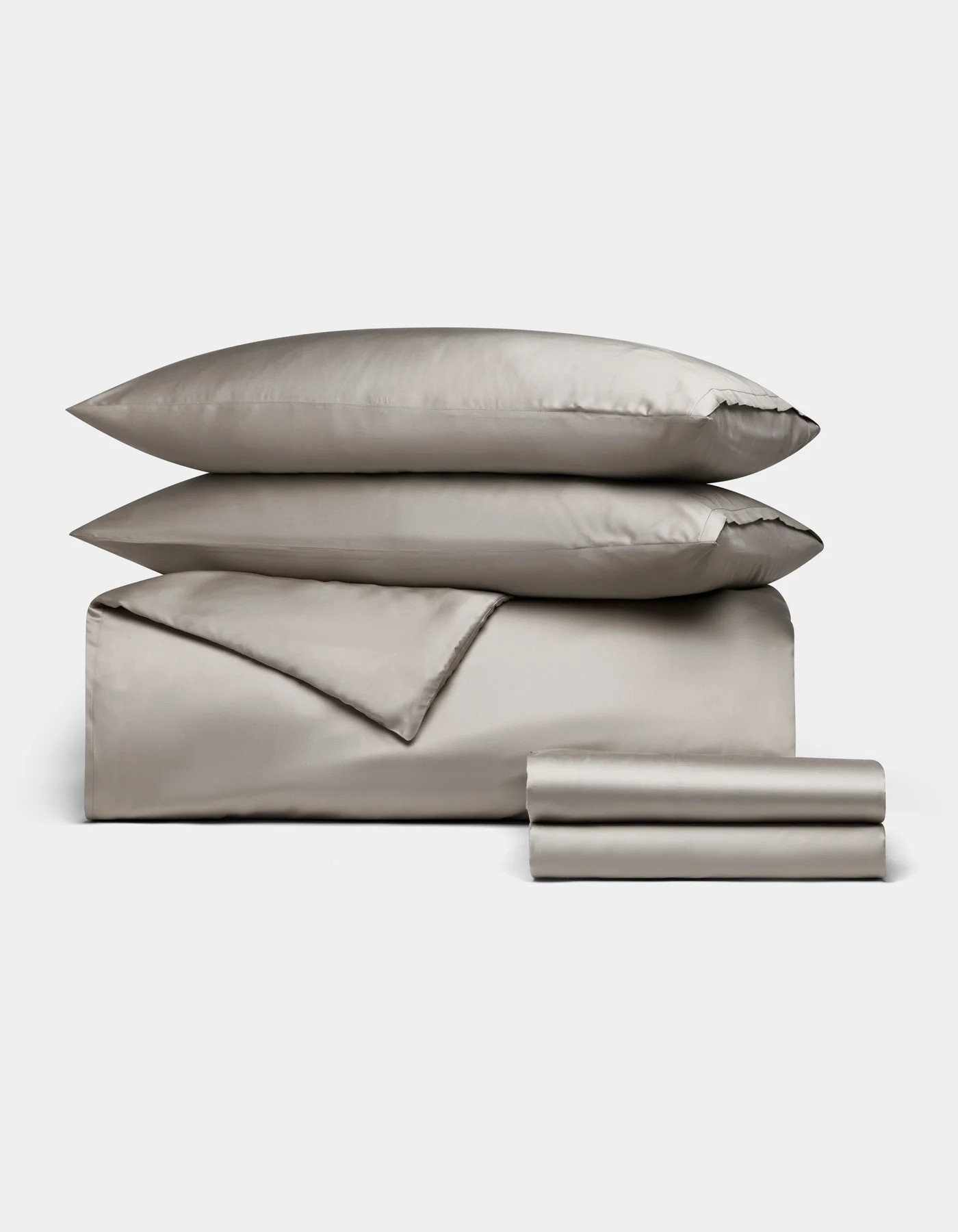 Bamboo Viscose Bedding Deluxe Bundle in Dove Grey (Size: King) - Cozy Earth | Cozy Earth