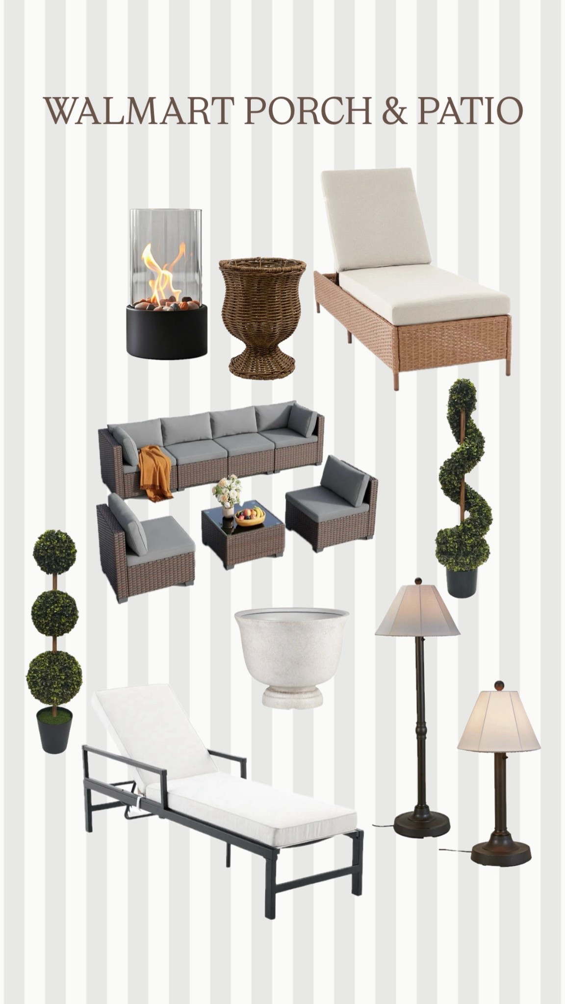 Walmart porch and patio. Seating set is on clearance, under $300!

#LTKHome #LTKSeasonal #LTKSaleAlert