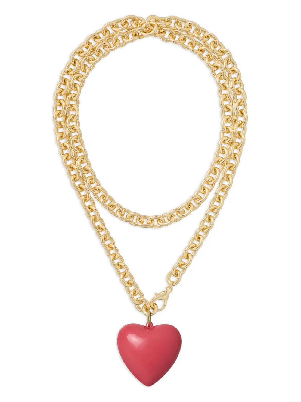 Big Puffy Heart Charm necklace | Farfetch Global