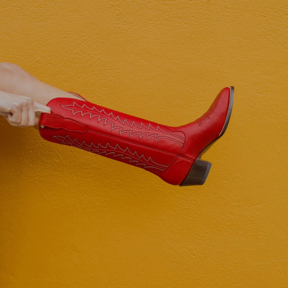 CITY Boots Georgia Women's Red Cowboy Boots | CITY Boots