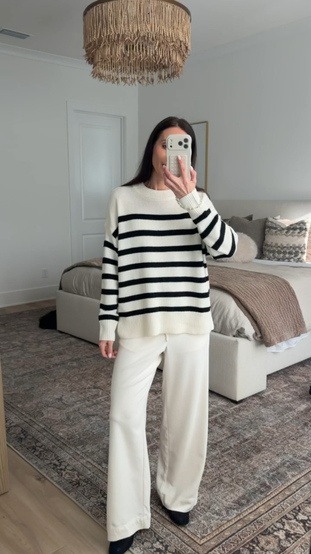Target outfit ideas, striped oversized sweater, relaxed pants, relaxed chic outfit, look for less, annabrstyle

#LTKFindsUnder50 #LTKOver40 #LTKFindsUnder100