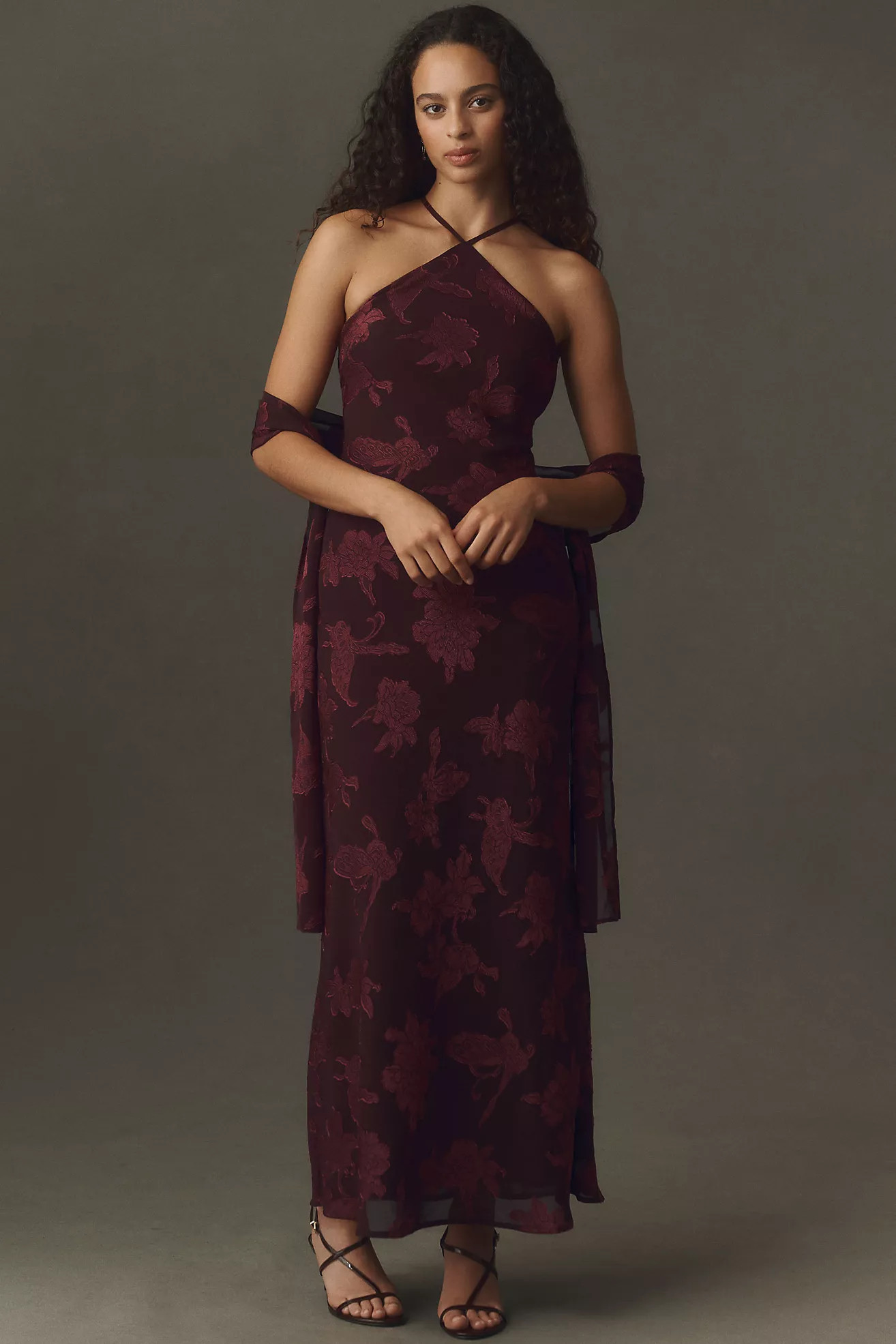 Hutch Burnout Scarf Slip Dress | Anthropologie (US)