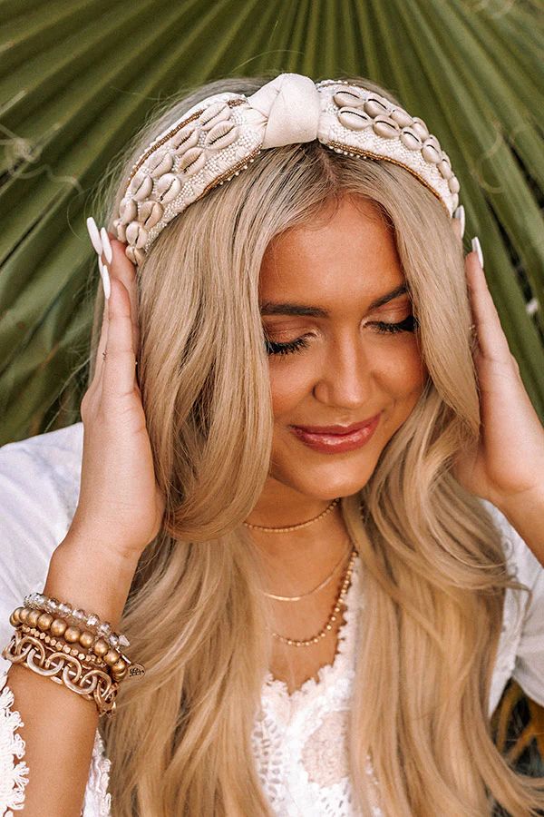 Santorini Isle Puka Shell Headband | Impressions Online Boutique