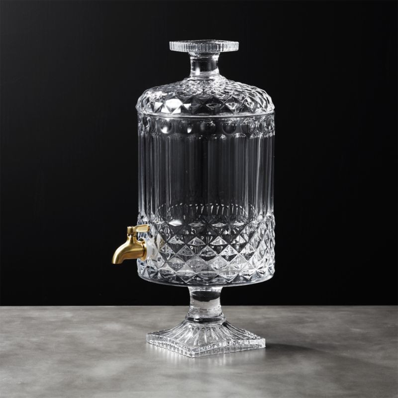 Mellie Glass Beverage Dispenser + Reviews | CB2 | CB2