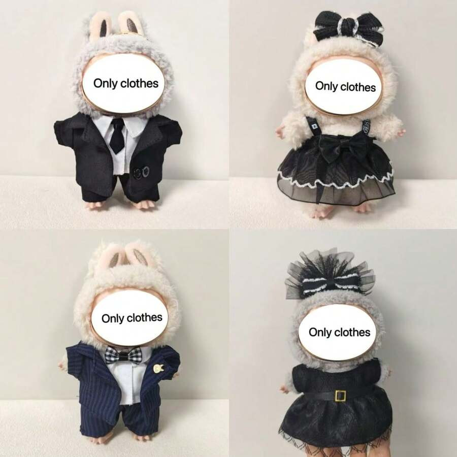 1 Set Of 15-17cm Labubu Suit Jacket, Shirt, Pants Outfit Clothes For Labubu, Labobo Figurine 1st/... | SHEIN