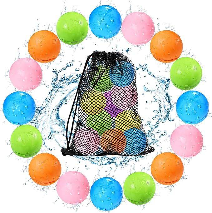 Tlitlimom Reusable Water Splash Balloon, 1 Count, Outdoor, Unisex, Suitable for Swimming Pool, Be... | Amazon (US)