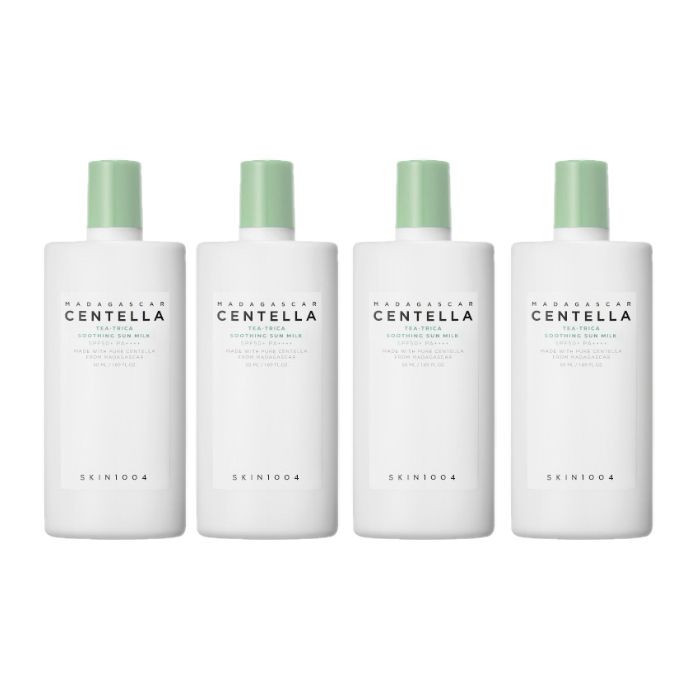 SKIN1004 - Madagascar Centella Tea-Trica Soothing Sun Milk SPF50+ PA++++ - 50ml (4ea) Set | Stylevana