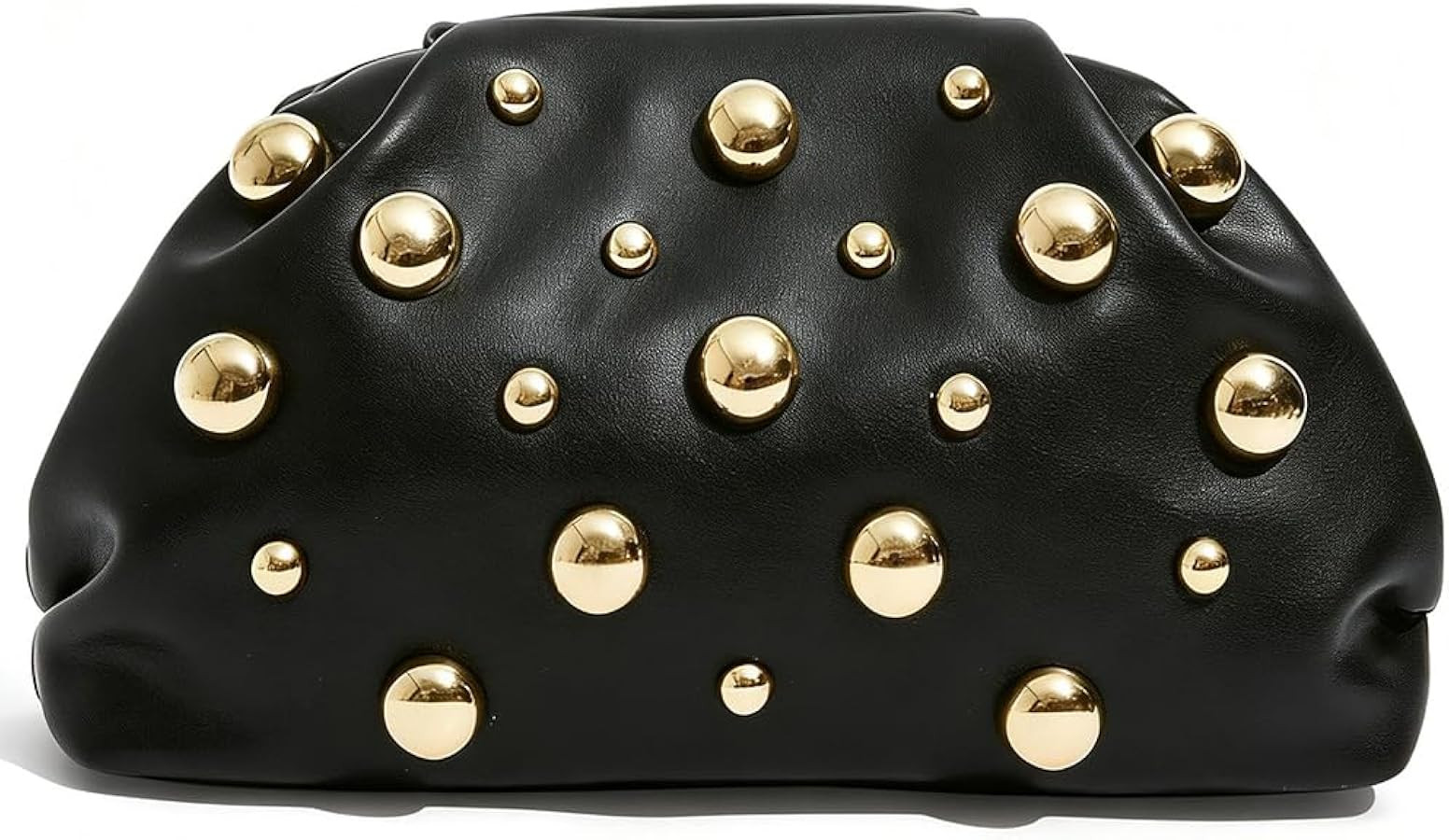 Clutch Purses for Women, Pleated PU Leather Handbag, Elegant Studded Bag     Formal Evening Bags ... | Amazon (US)